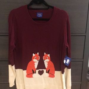 MUST GO! Adorable fox love sweater
